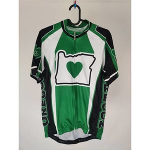 (V) Oregon It's in my heart Men cycling jersey sport bike 🚲 sz M original